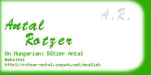 antal rotzer business card